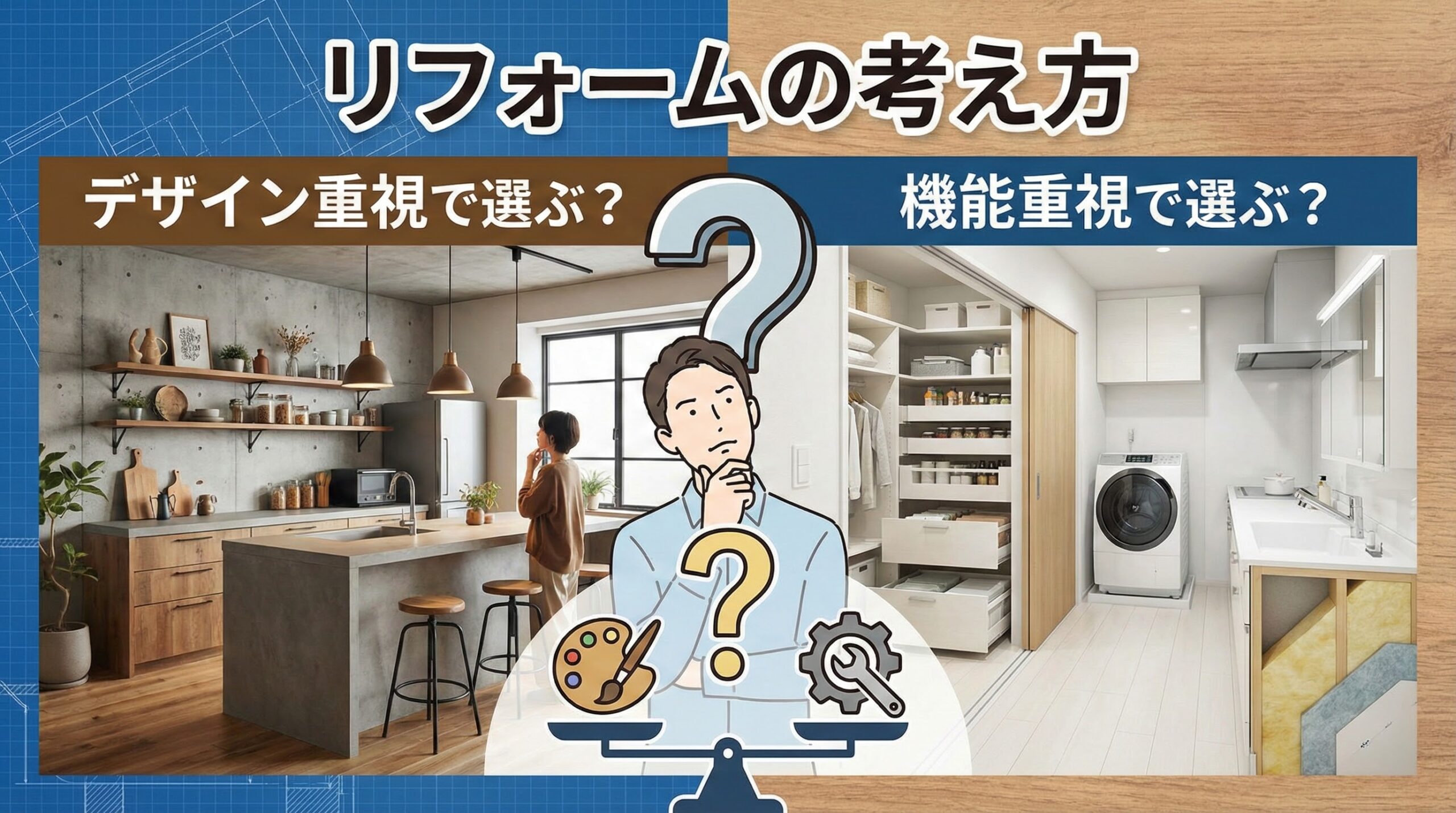 デザイン重視で選ぶ？機能重視で選ぶ？リフォームの考え方