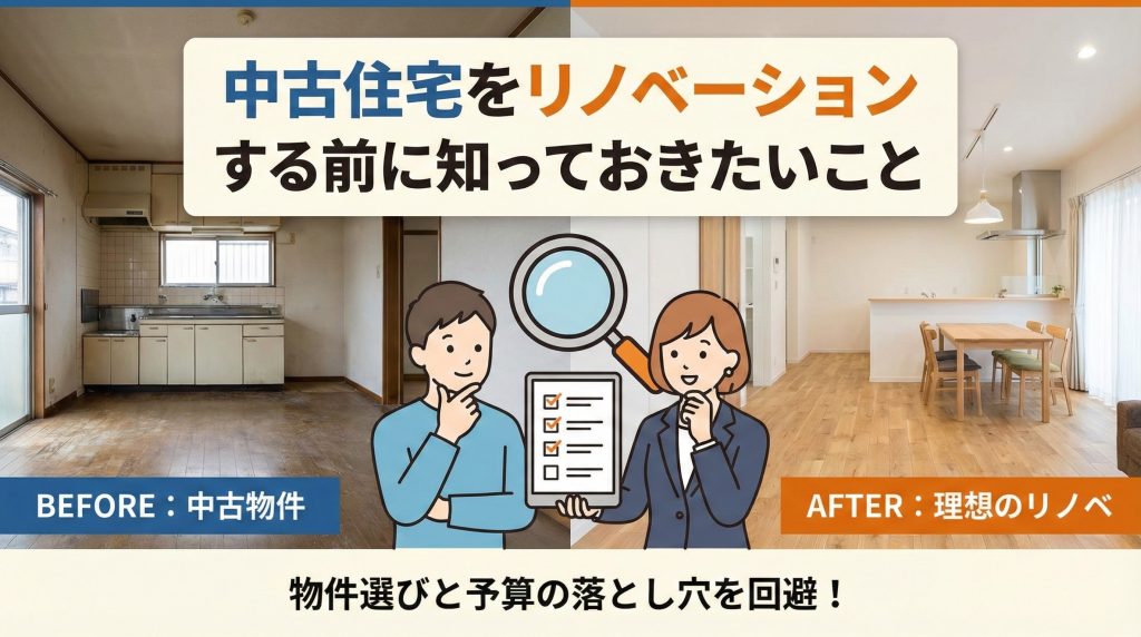 中古住宅をリノベーションする前に知っておきたいこと