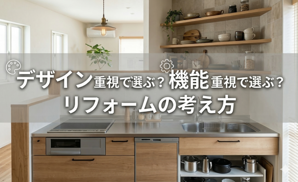 デザイン重視で選ぶ？機能重視で選ぶ？リフォームの考え方
