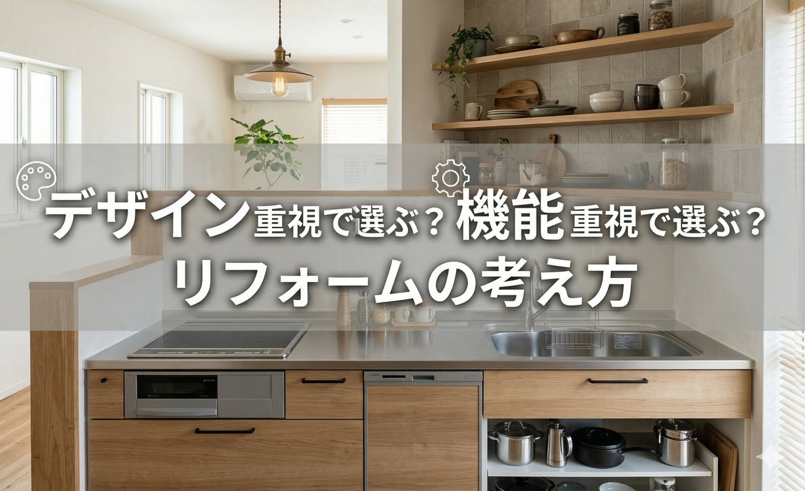 デザイン重視で選ぶ？機能重視で選ぶ？リフォームの考え方