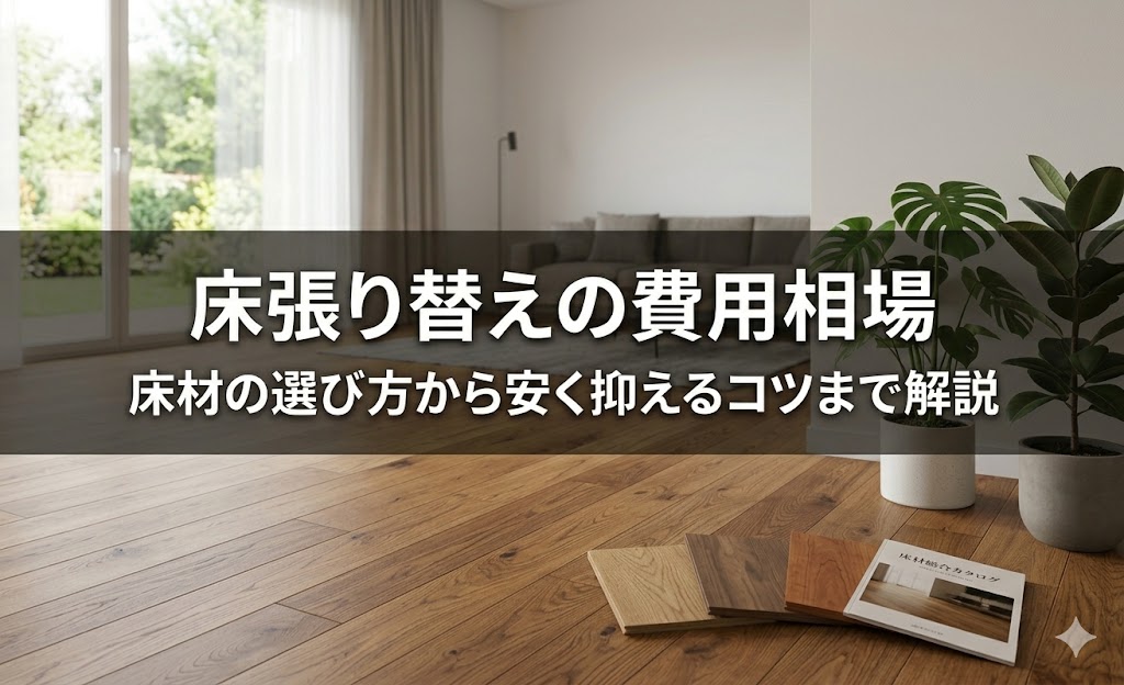 床張り替えの費用相場は？床材の選び方から安く抑えるコツまで解説