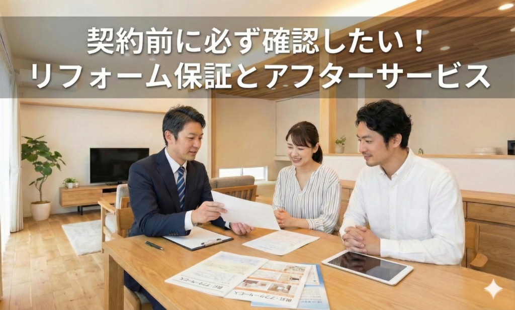 契約前に必ず確認したい！リフォーム保証とアフターサービス