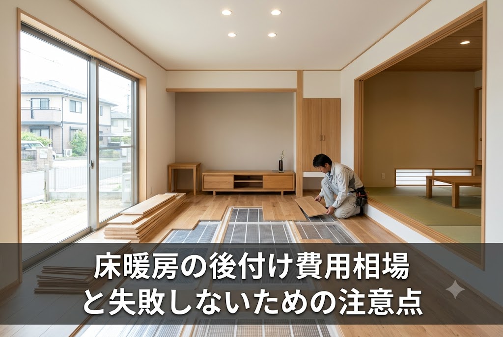 床暖房の後付け費用相場と失敗しないための注意点